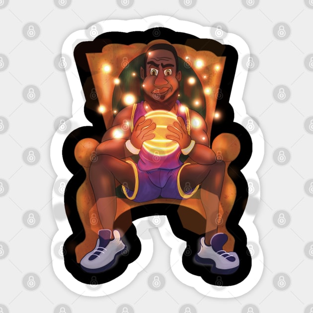 Basketball King Sticker by foxnwombatco 